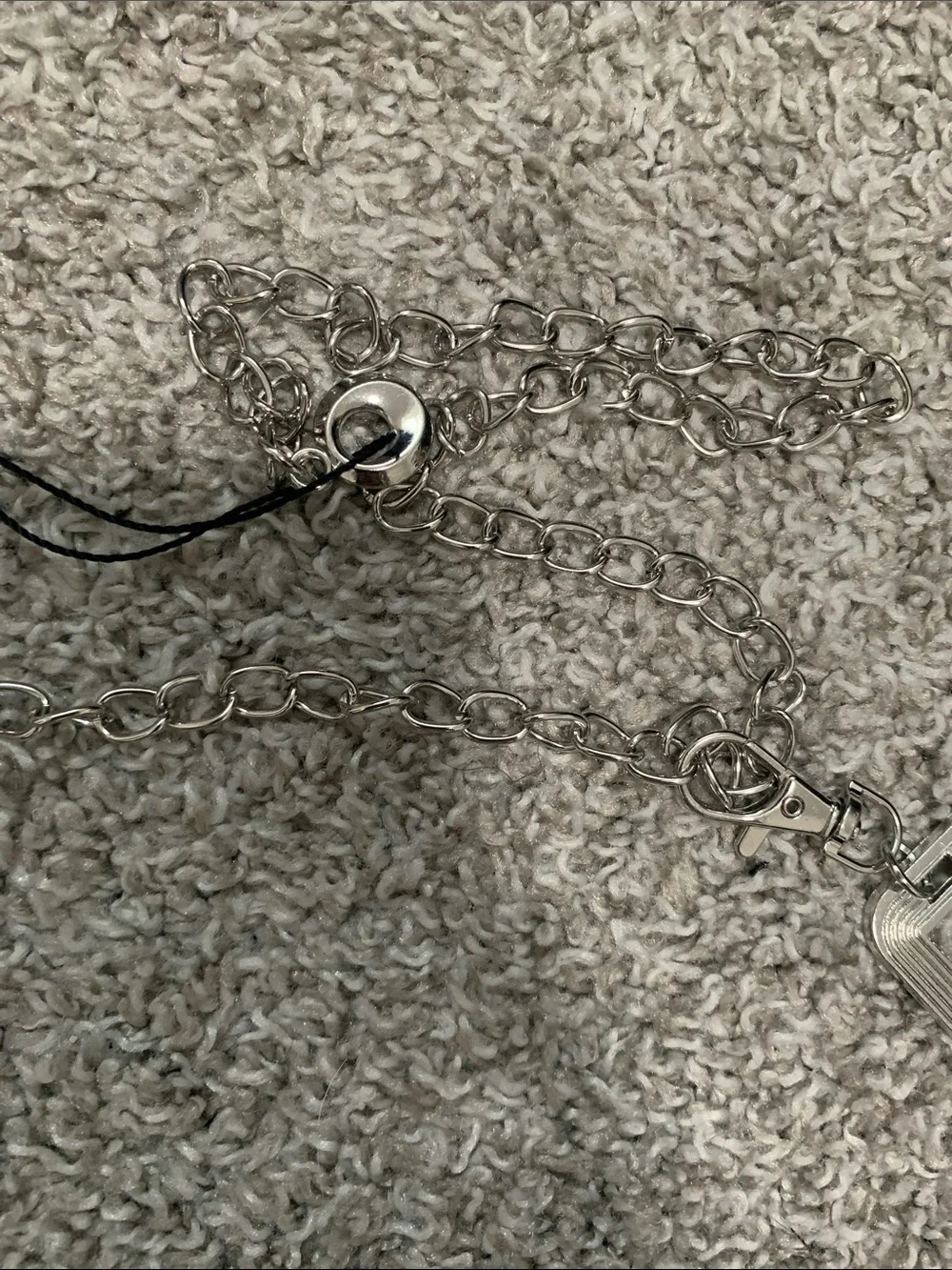 Y2K Style Rectangle Chain Belt